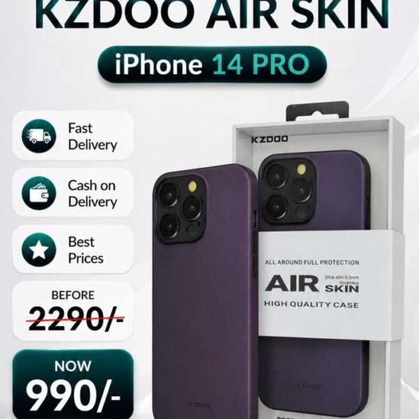 iPhone 14 Pro K-Doo Air Skin Original Quality Full Coverage Mobile Phone Back Cover – Purple