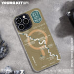 iPhone 14 Pro Youngkit MagSafe Magnetic Shockproof Case - Brown - Image 2