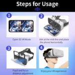 Shinecon VR Box IMAX Giant Screen Virtual Reality Glasses - SC-G15 - Black - Image 6