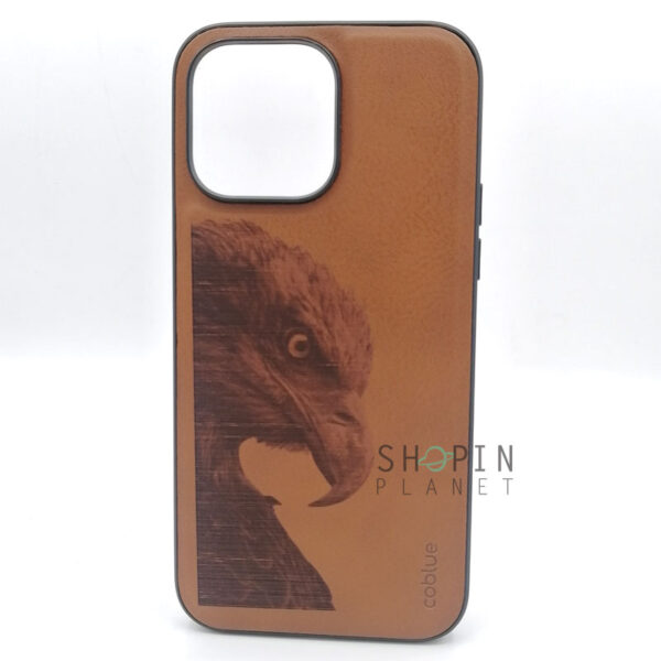 Apple iPhone 14 Pro Max Customized Leather Case Eagle Engraved