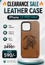 Apple iPhone 14 Pro Max Customized Leather Case Bike Engraved