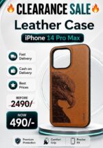 Apple iPhone 14 Pro Max Customized Leather Case Eagle Engraved
