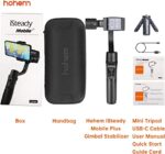 Hohem iSteady Mobile+ 3-Axis Gimbal Stabilizer for iPhone & Android Smartphones - Image 2