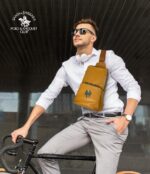 Santa Barbara Polo & Racquet Club Umbra Series Cross Body Bag – Brown