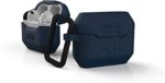 Airpod Pro 2 2022 UAG Full-Body Protective Soft-Touch Silicone Case with Detachable Carabiner - Blue
