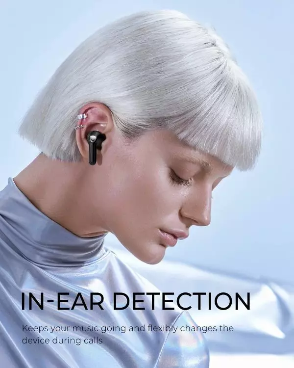 SOUNDPEATS TrueAir2 Wireless Bluetooth 5.2 Earbuds QCC3040 Dual Mic CVC  Noise Cancellation Game Mode Wireless Earphones,Pink 
