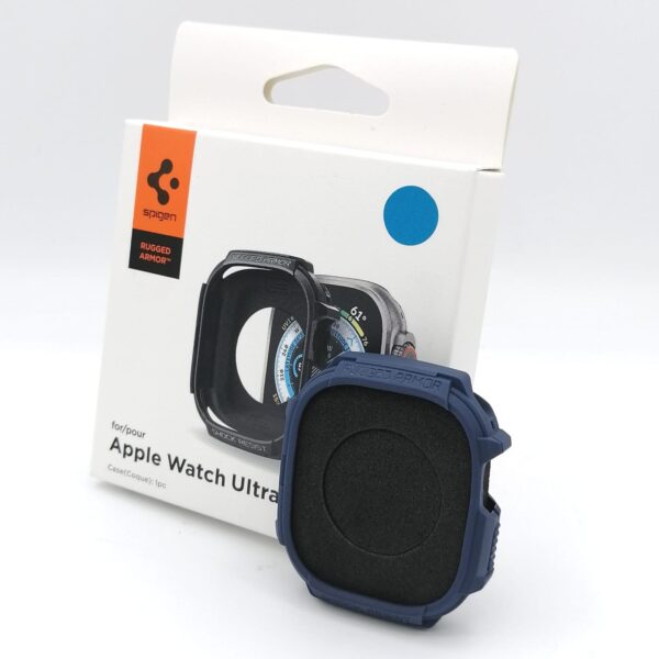Spigen 49mm Watch Ultra Rugged Armor Protector Compatible with Apple Watch Case Series 8 Ultra - Blue