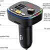 Compre C20 Bluetooth Car MP3 FM Transmisor Manos Libres Llamadas U-disish  Hifi Music Player Dual USB Charger en China