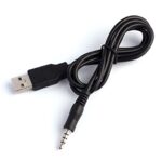 USB to AUX cable 1M - Black - Image 2