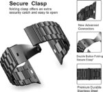 42mm/44mm/45mm/49mm/ baklon Pack 2 Metal Band Apple Watch Band Stainless Steel Mesh Loop Replacement Wristband - Black - Image 3