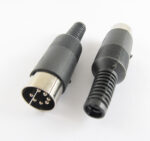 1pcs DIN Plug Male Plug Cable Connector 7 Pin With Plastic Handle -  Black - Image 3