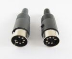 1pcs DIN Plug Male Plug Cable Connector 7 Pin With Plastic Handle -  Black - Image 2