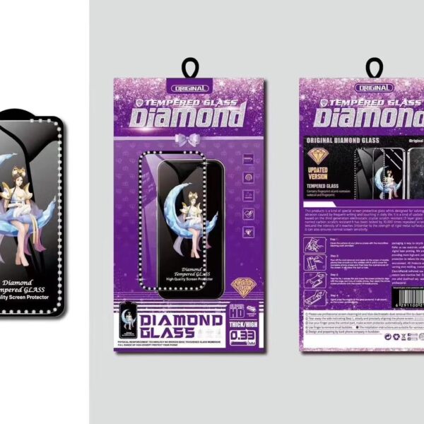 iPhone 14 Pro Max Diamond Tempered Glass High Quality Screen Protector