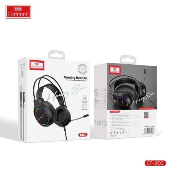 Earldom B03 Gaming Headset With Heavy Bass - Black