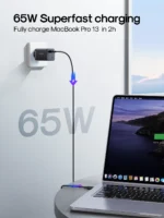 Joyroom GaN Ultra TCG01 65W Fast Charger+100W C to C Cable 1.2m - Image 3