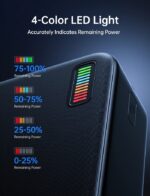 Joyroom JR-QP196 Dazzling Series 22.5W Power Bank 30000mAh - Black - Image 4