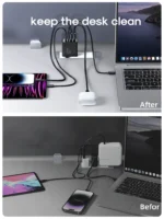 Joyroom TCG02 GAN Ultra 67W 2C2A Fast Charger+100W C To C Cable 1.2M - Image 6