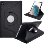 Samsung Tab 360 Degree Rotating Leather Case Cover For A9/A9 Plus A8/A7/A7 lite/S5e/S4/S3 - Black