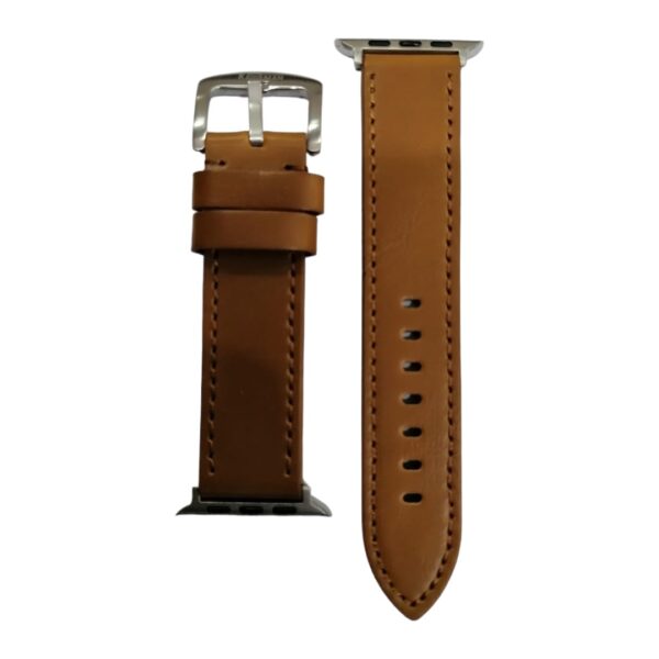42/44/45/49mm Genuine Plane Leather Straps For Apple Watch - Light Brown