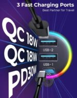 Joyroom JR-CL18 30W MP3 Bluetooth Transmitter With Car Charger - Image 5