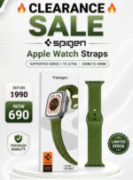 42mm/44mm/45mm/49mm Spigen Silicon Straps For Smart Watch - Green