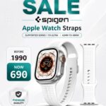 42mm/44mm/45mm/49mm Spigen Silicon Straps For Smart Watch - White