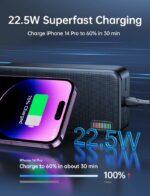 Joyroom JR-QP196 Dazzling Series 22.5W Power Bank 30000mAh - Black - Image 3