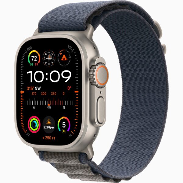 42mm-44mm-45mm-49mm Alpine Loop Smartwatch Strap For Apple Watch Ultra/Ultra 2- Blue