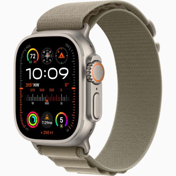 42mm-44mm-45mm-49mm Alpine Loop Smartwatch Strap For Apple Watch Ultra/Ultra 2- Olive