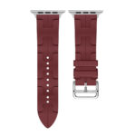42mm/44mm/45mm/49mm Silicone Texture Straps For Smart Watch – Wine Red