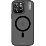 iPhone 15 Pro Max Youngkit Rock Sand Series Skin Feel Magsafe Case – Black