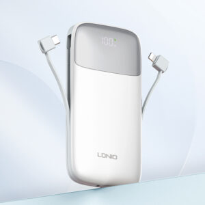 LDNIO PQ19 10000mah 20w/22.5w PowerBank with Digital Display – White