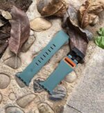 42/44/45/49mm UAG Civilian Silicone Series Watch Straps For Apple Watch Ultra/Ultra 2 /Series 9 – Green - Image 4