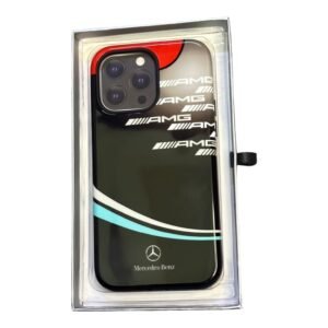iPhone 15 Pro Max – Case Tricolor With Mercedes-Benz Logo – Black