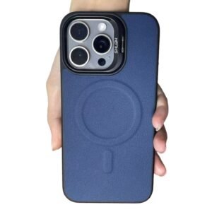 iPhone 15 Pro Max Henks Leather Case with MagSafe - Blue