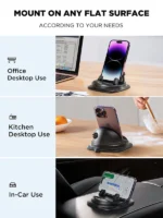 Joyroom JR-ZS354 Dashboard Car Phone Holder – Black - Image 5