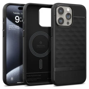 iPhone 15 Pro Max Parallax Rugged Slim Case - Black