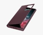 Samsung Galaxy S22 Ultra Smart Clear View Cover - Burgundy (100% Original) - Image 4