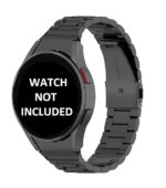 20mm Stainless steel Chain Strap for Samsung Galaxy Watch 4 Classic 42mm 46mm, Watch 5/5 Pro Watch 6 44mm/40mm Watch 6 Classic 43mm/Watch 6 Classic 47mm - Black