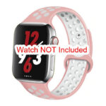 42mm 44mm 45mm 49mm Nike Sports Straps Apple Smart Watch - Pink/White