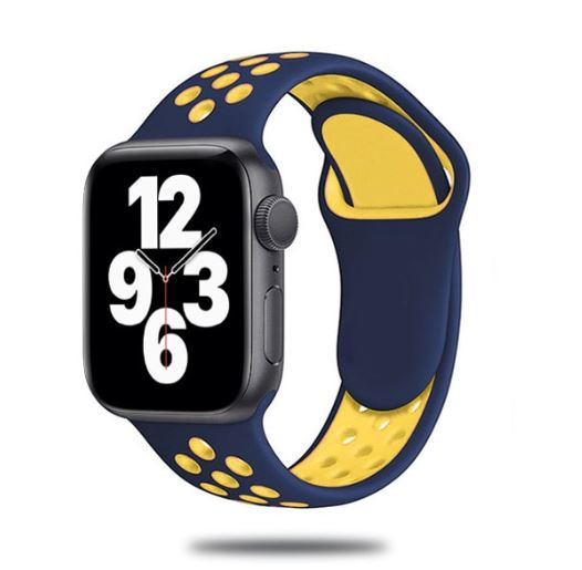 42mm 44mm 45mm 49mm Nike Sports Straps Apple Smart Watch - Blue/Yellow