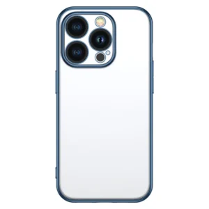 iPhone 15 Pro TOTU TPU Case Electroplating Clear Phone Cover - Blue