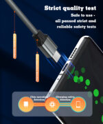 LDNIO LC441C 65W Type-C to Type-C Fast Charging Data Cable – Grey - Image 3