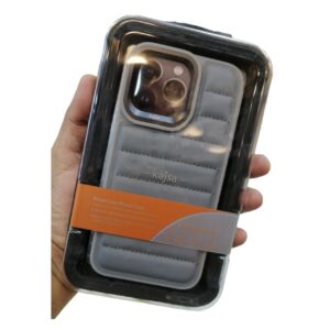 iPhone 15 Pro Max Kajsa Dale Series Horizon Leather Case – Grey