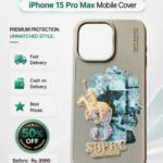 iPhone 15 Pro Max Marcus Series Santa Barbara Polo Racquet Club leather Case – Grey