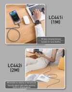LDNIO LC441i 30W Type-C to Lightning Fast Charging Data Cable – Grey - Image 3