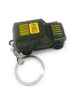 PUBG UAZ Army Car Metal Keychain – Green - Image 5