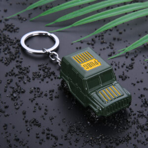 PUBG UAZ Army Car Metal Keychain – Green