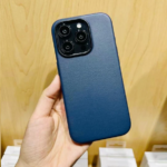 iPhone 15 Pro Max KZDOO Noble Collection Leather Case Original Quality Full Coverage Mobile Phone Back Cover - Navy Blue