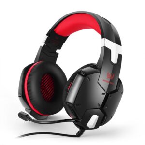 KOTION EACH G1200 3.5mm Gaming Headset Noise Canceling with Microphone for PC Laptop Headphones - Red